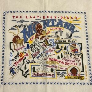 Cat Studio 2006 Montana Novelty Kitchen Towel 28 X 22 NEW without Tags